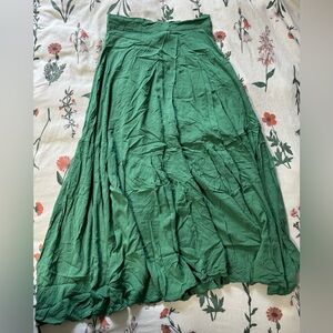 Flowy Green Women's Skirt